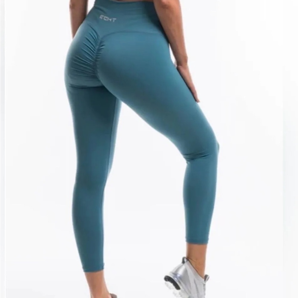 ECHT Force Scrunch Bum Teal Green Leggings Size Small